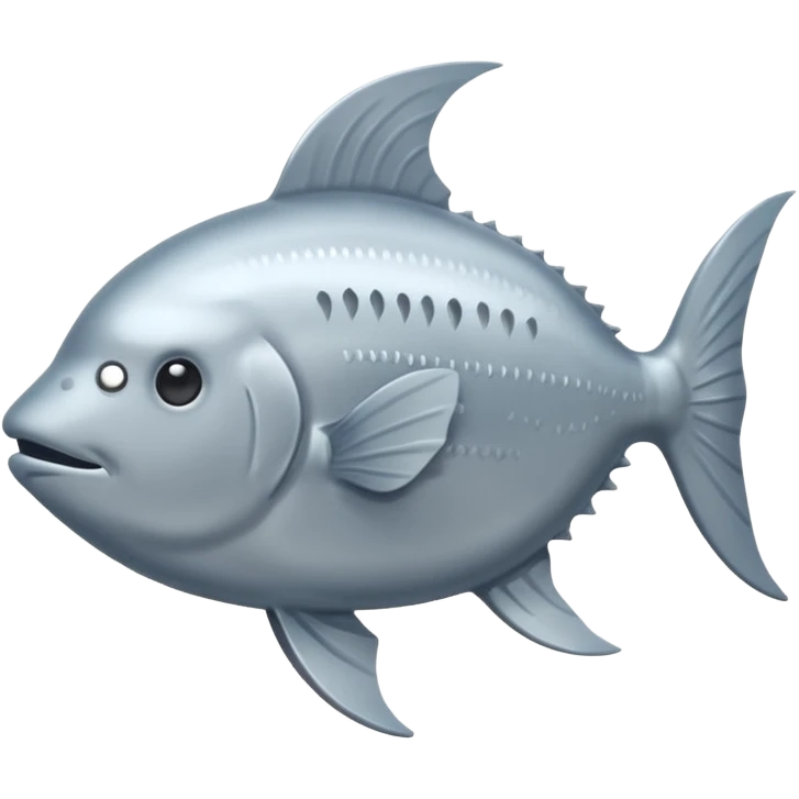 Emoji of Sunfish (also known as moonfish) emoji