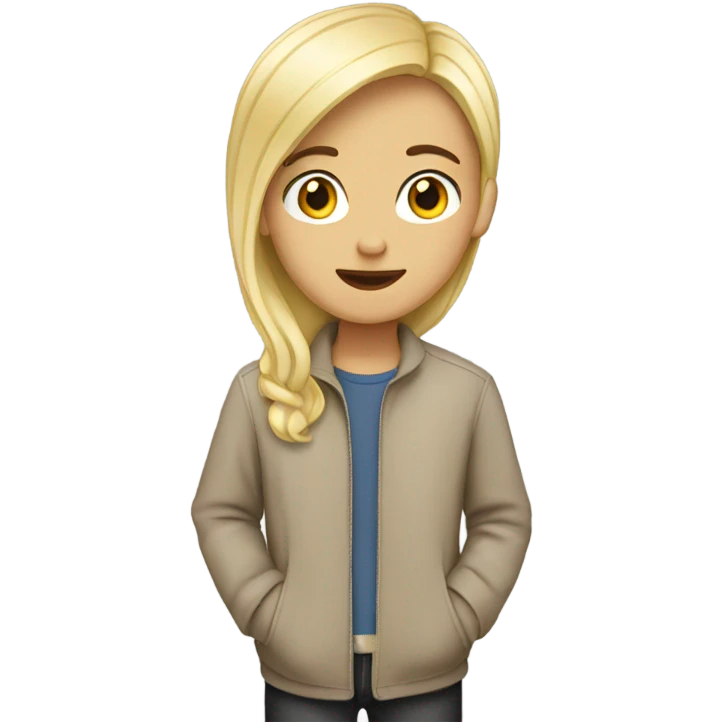 brunette girl with blonde boy emoji