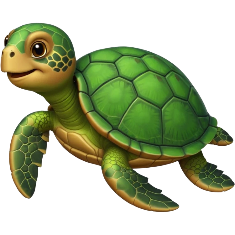 a cute little turtle  emoji