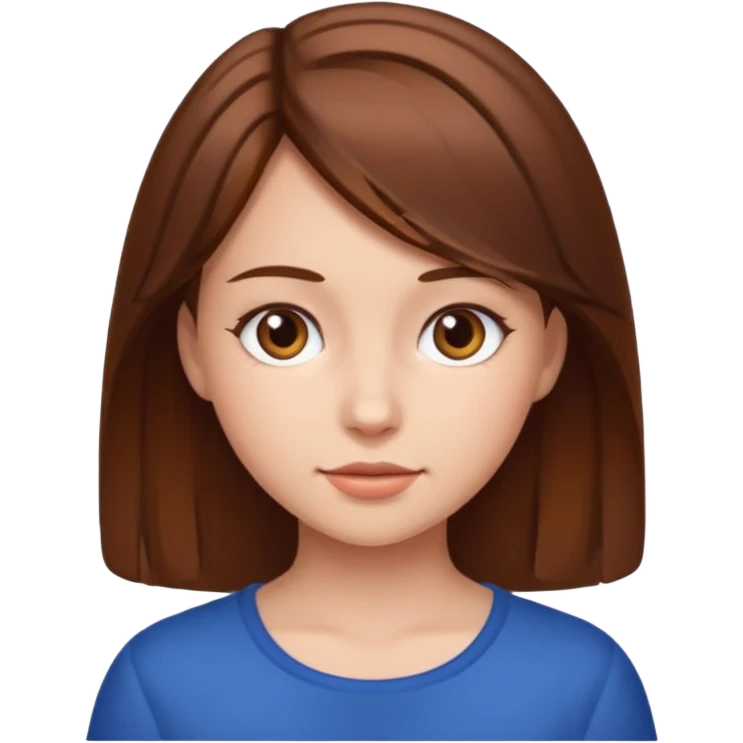 Keep her skin fair but give her brown hair emoji