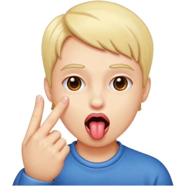 Person pinching there fingers with there tongue out emoji
