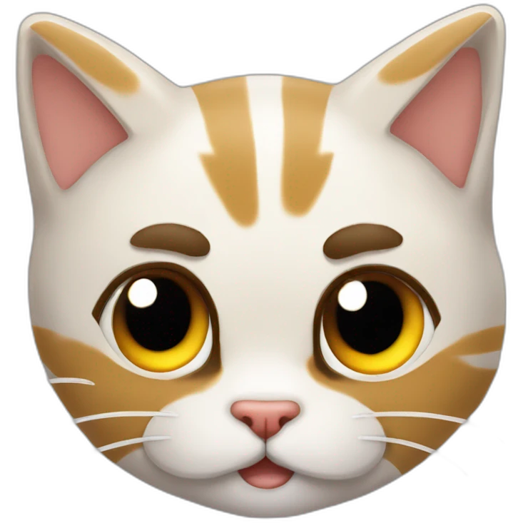 Gato atigrado gordo durmiendo emoji