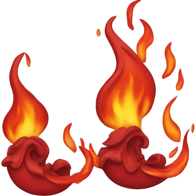 Flammes rouges emoji