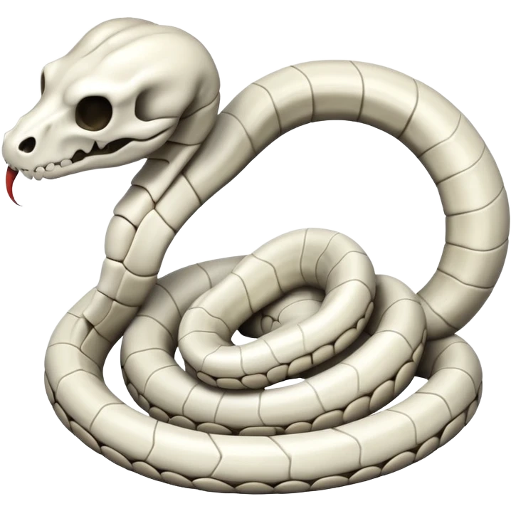 skeleton snake emoji