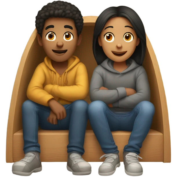 Two siblings in a pod emoji
