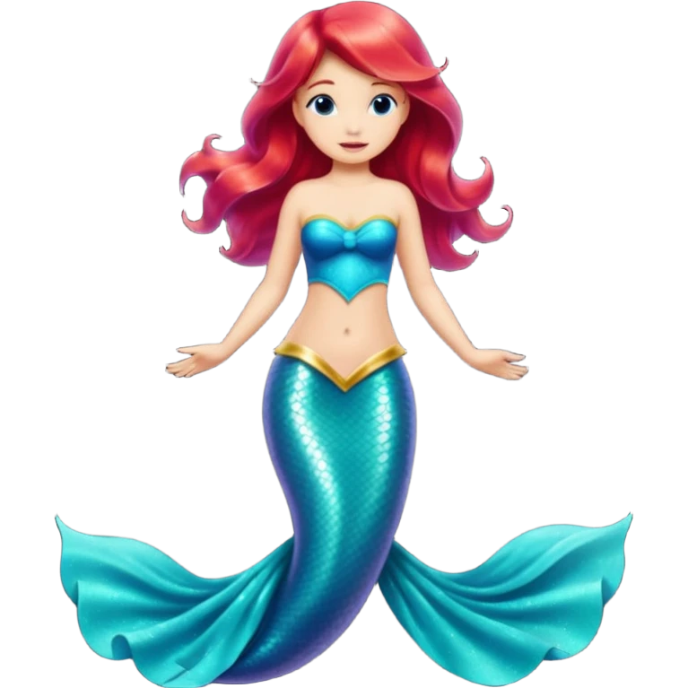 Little mermaid’s dress emoji