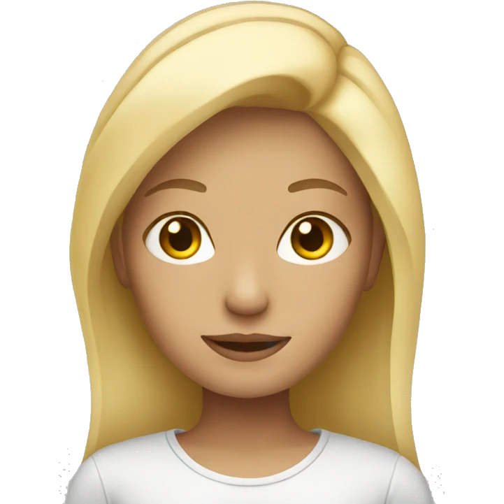 Blonde girl emoji