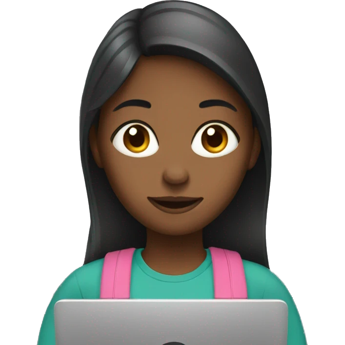 Girl with laptop emoji