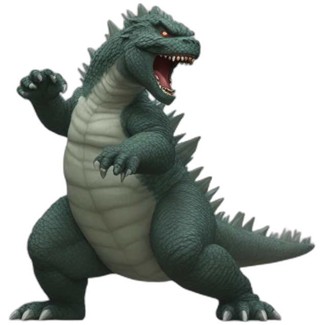 furious godzilla emoji