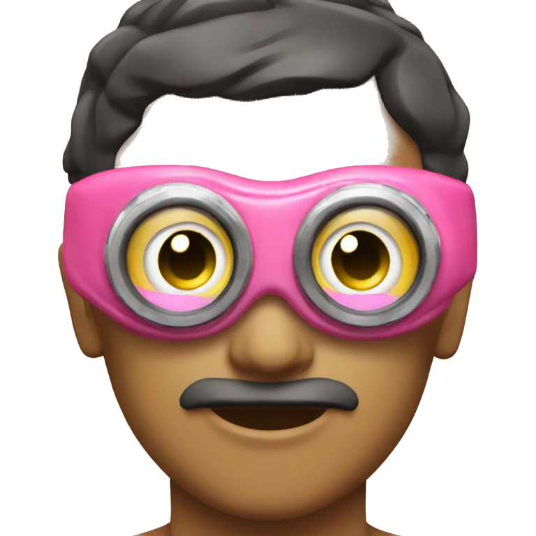 swimming goggles with emoji
