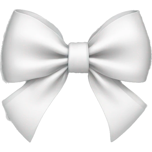 white bow emoji