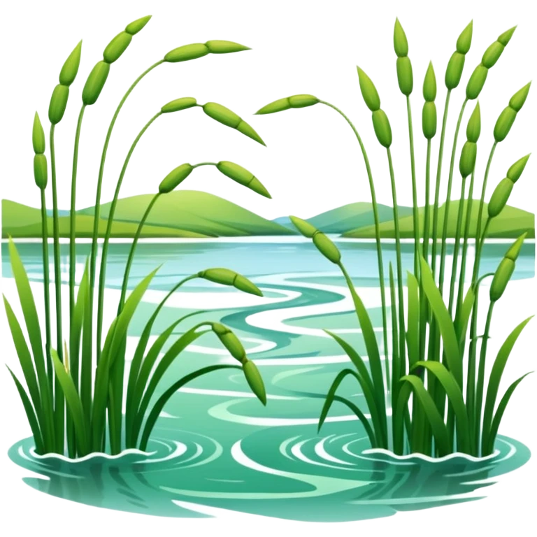 Reeds and river emoji