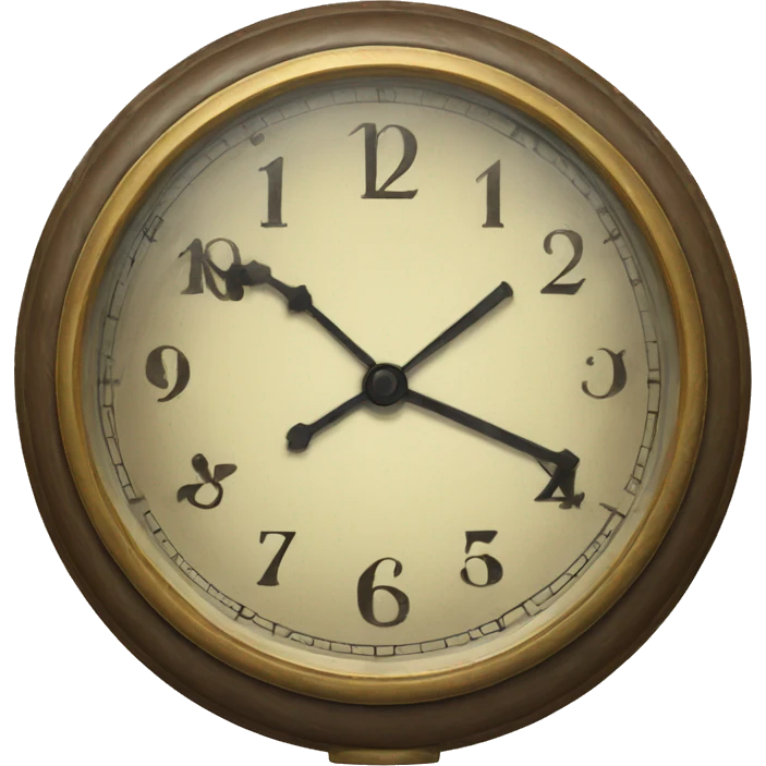 vintage clock emoji