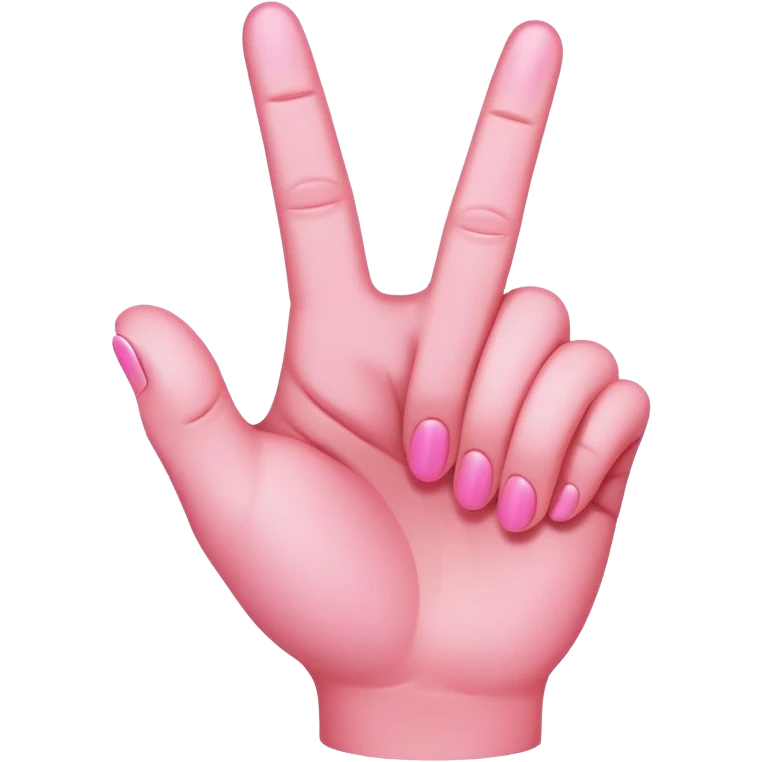 Pink middle finger  emoji