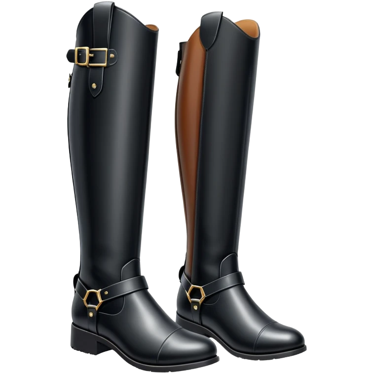 a pair of Tall expensive equestrian riding boots emoji