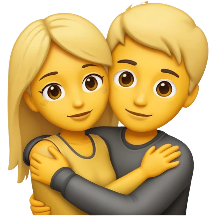 Couple hugging create in emoji style  emoji