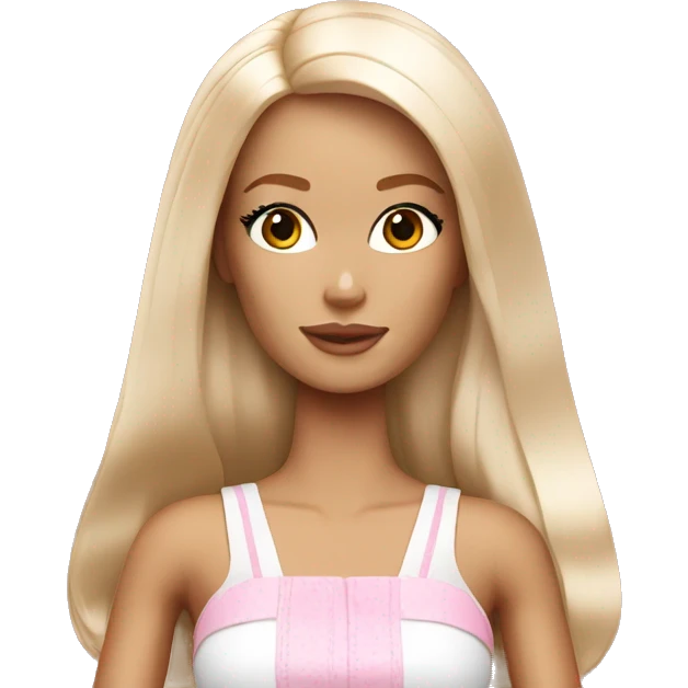 White Barbie ginger emoji