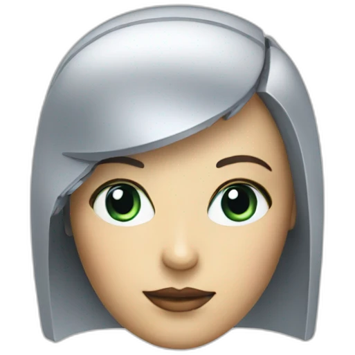 ai robot woman head emoji