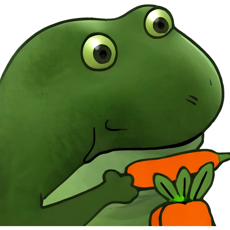 Bunny eating carrot emoji