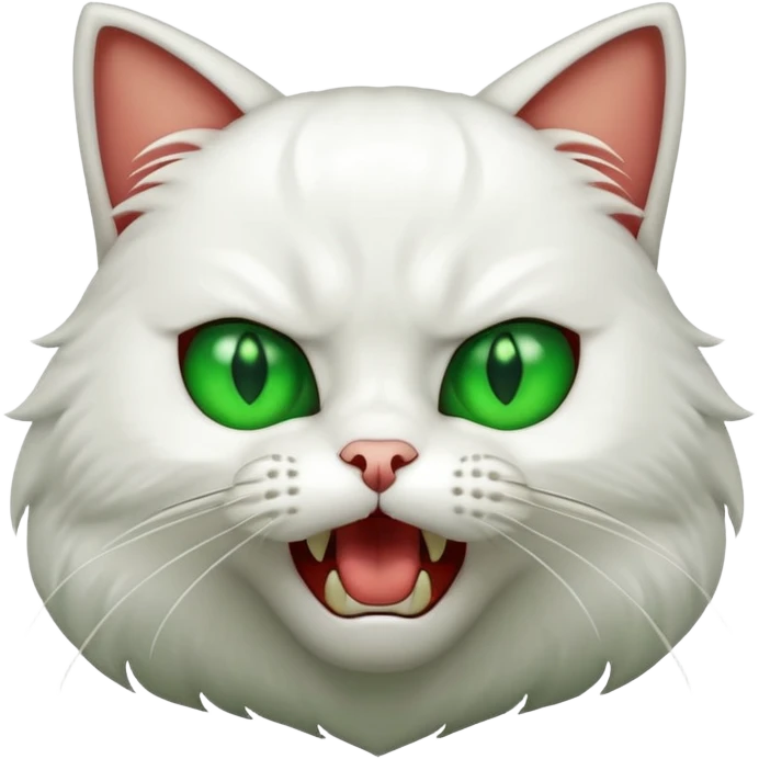 Cat hissing emoji