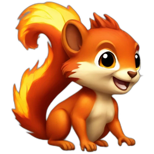 fire squirrel emoji
