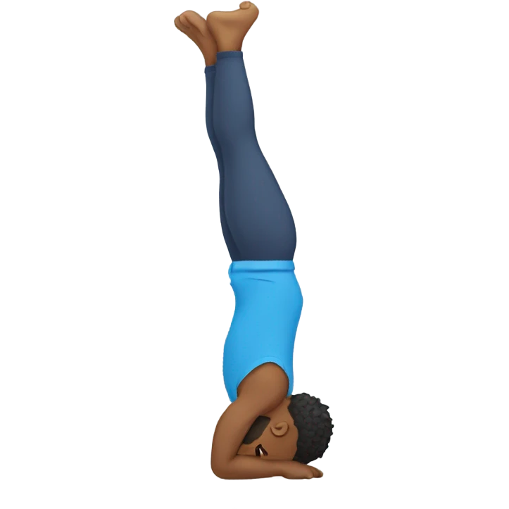 man doing a handstand  emoji