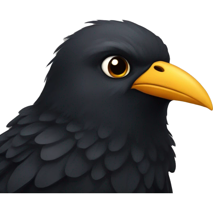 Black bird emoji