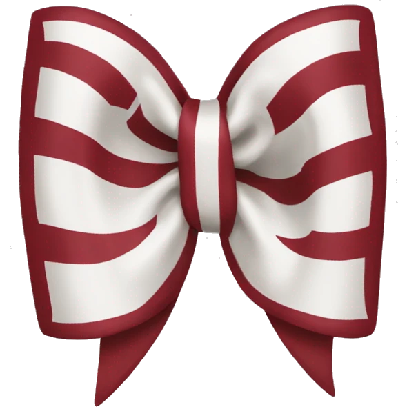 university of oklahoma bow with symbol emoji