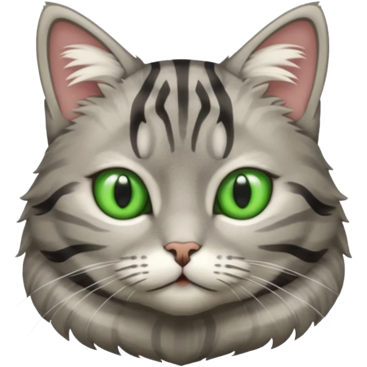 Grey tabby cat emoji