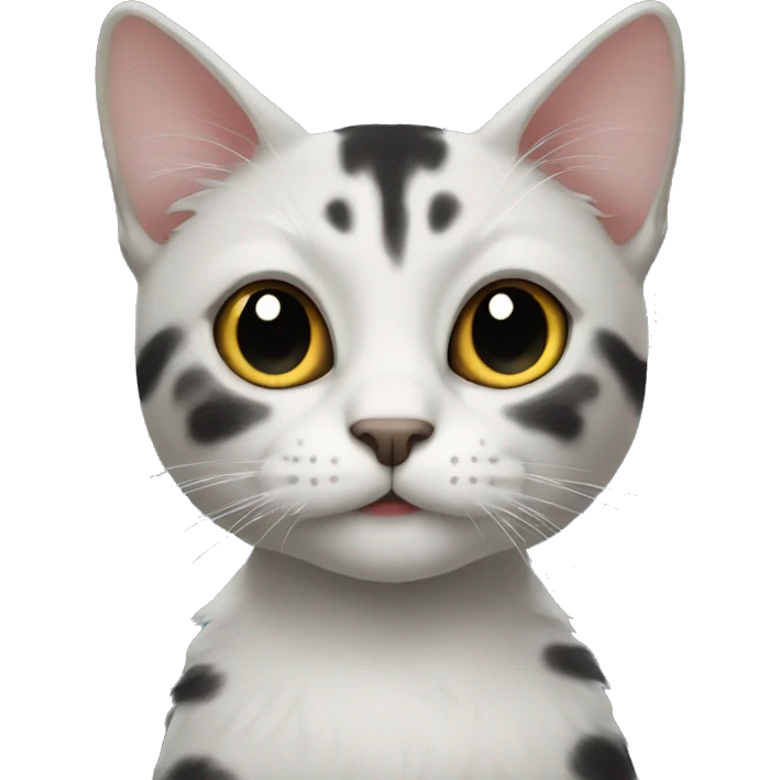 Cat with black heart  emoji