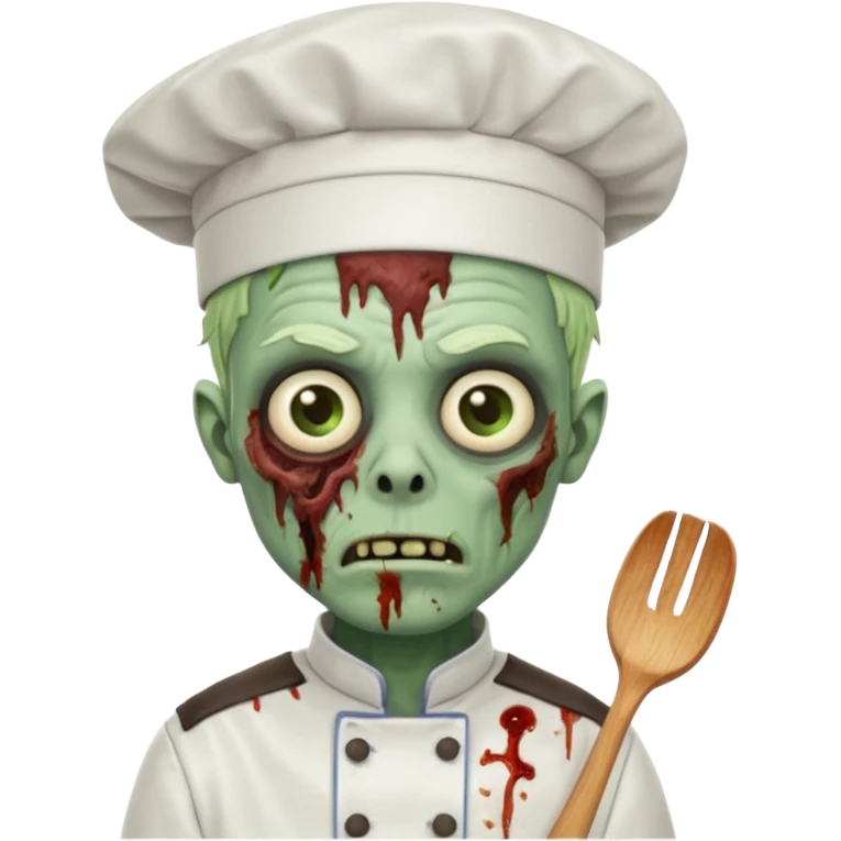 zombie wearing chef uniform emoji