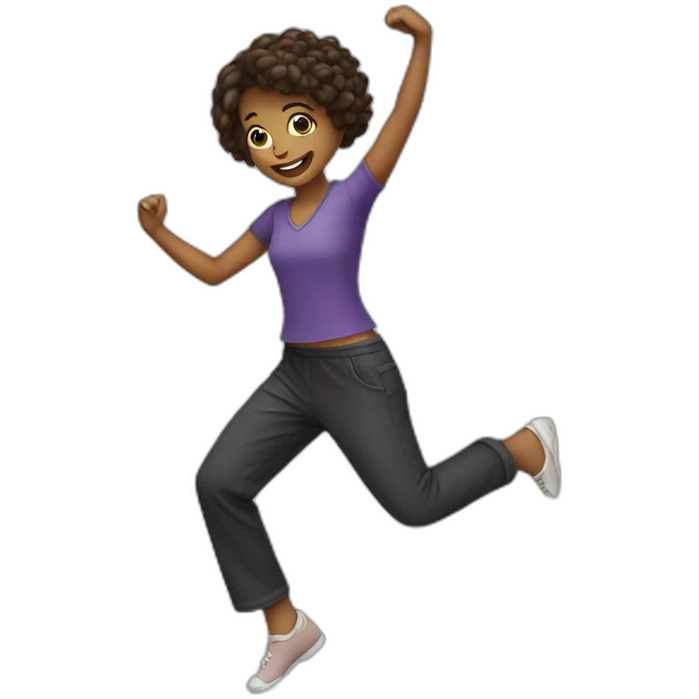 A girl dancing emoji