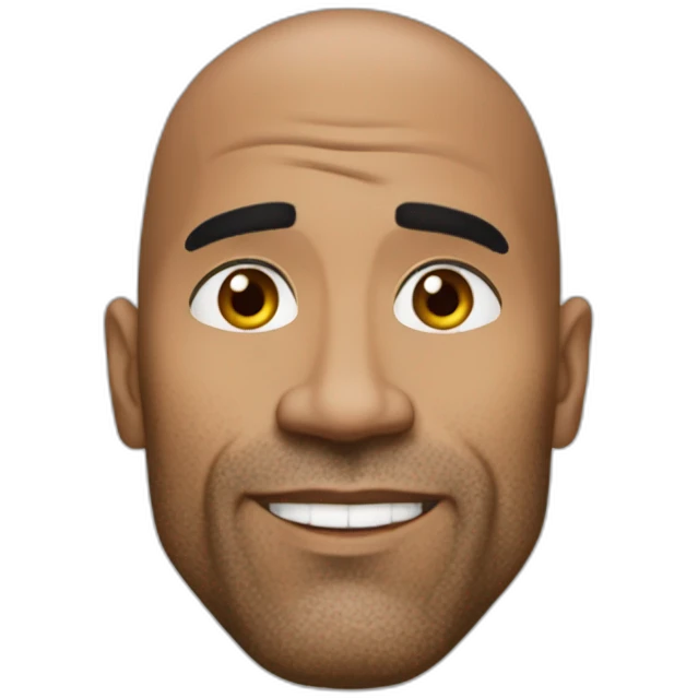 The rock sourcil lève emoji