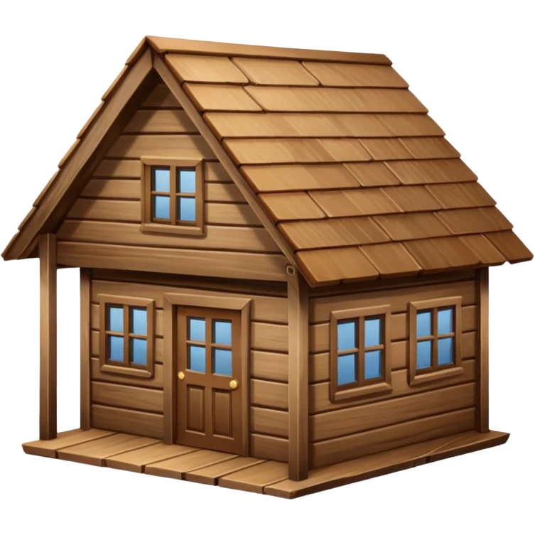 saman çatılı ev emoji