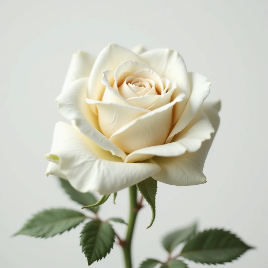 realistic white rose, blooming animation, transparent background, animated gif emoji