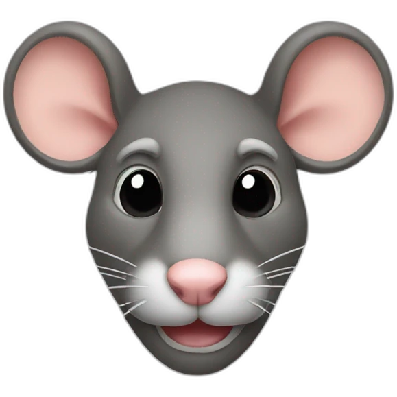 Rat avec moustache emoji