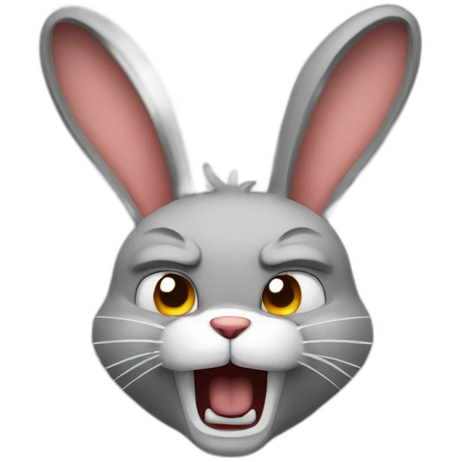 Angry rabbit emoji