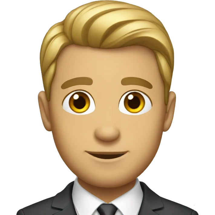 Czech in a suit emoji