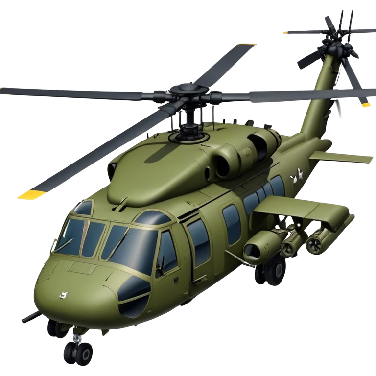 Sikorsky UH-60 Black Hawk - Sikorsky (Model Year: 2022) (Iconic colour: Olive green) emoji