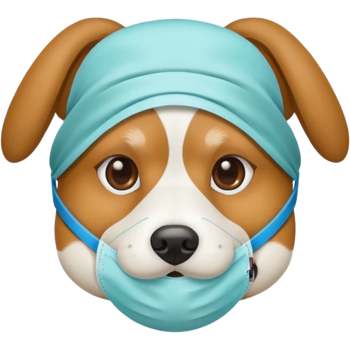 dog Wearing Medical Mask emoji