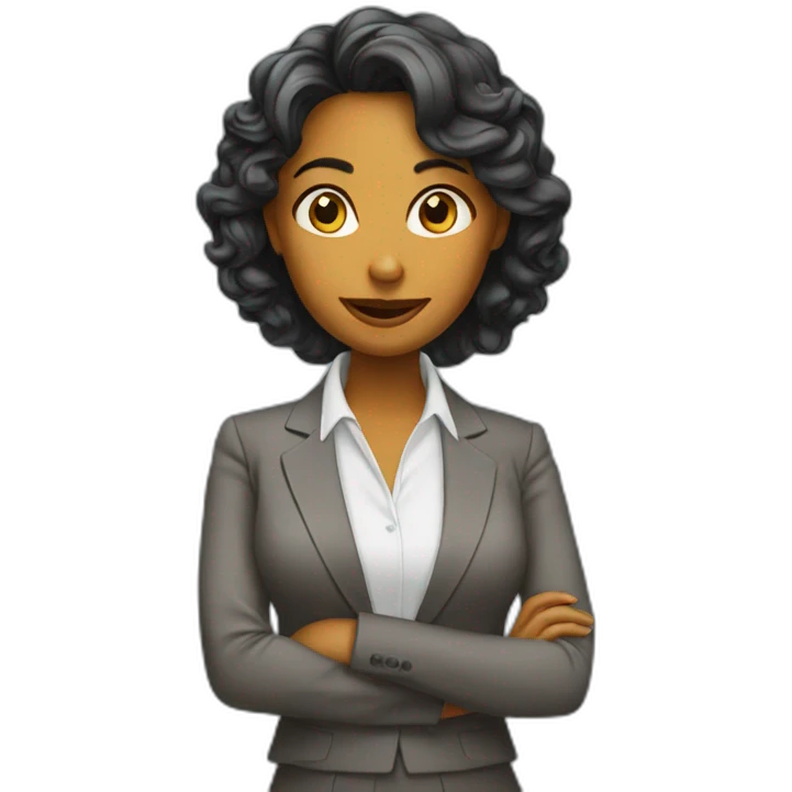 Business lady reviews emoji