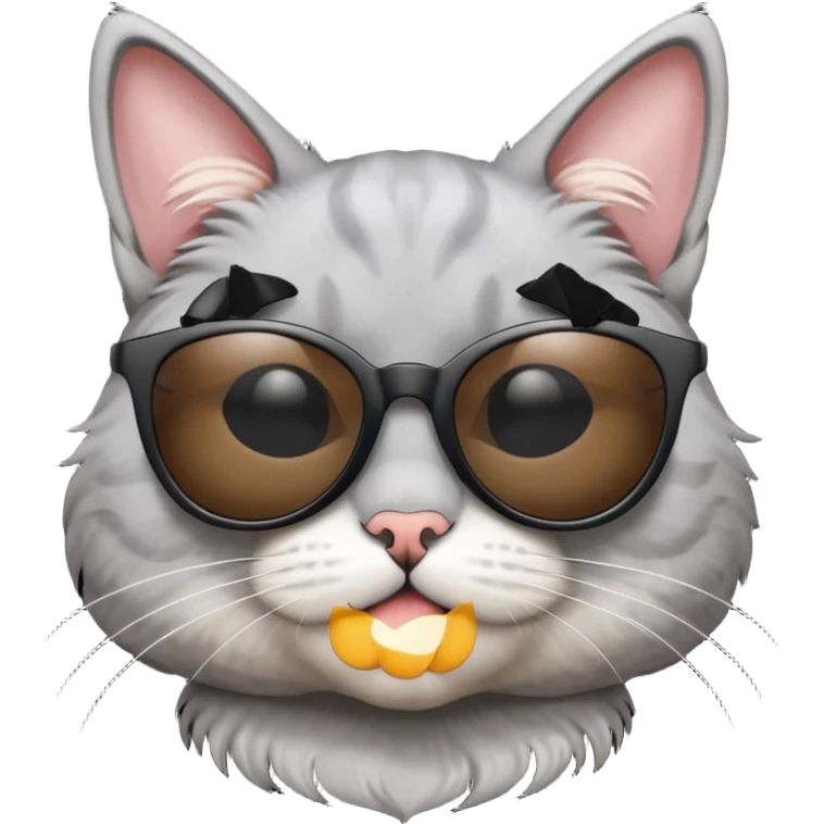Cat wearing sunglasses emoji