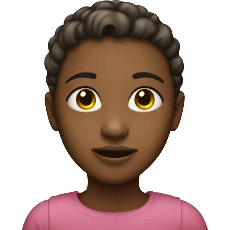 Girl with  emoji