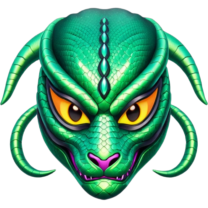 glitter green viper valorant mask emoji