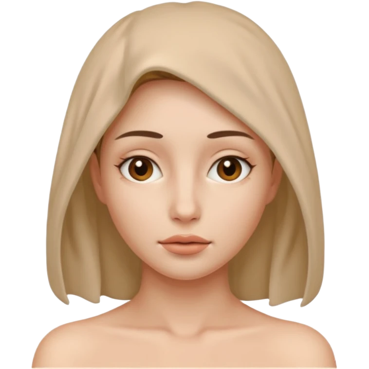 A naked women but her face is coverd emoji
