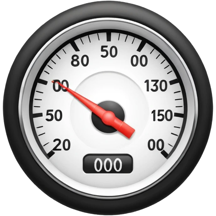 top half of simple speedometer icon for site navigation emoji