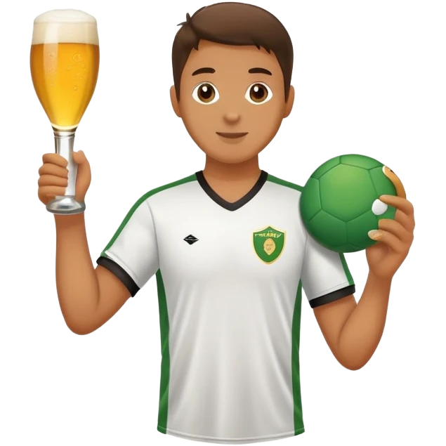 Soccer pickleball beer emoji