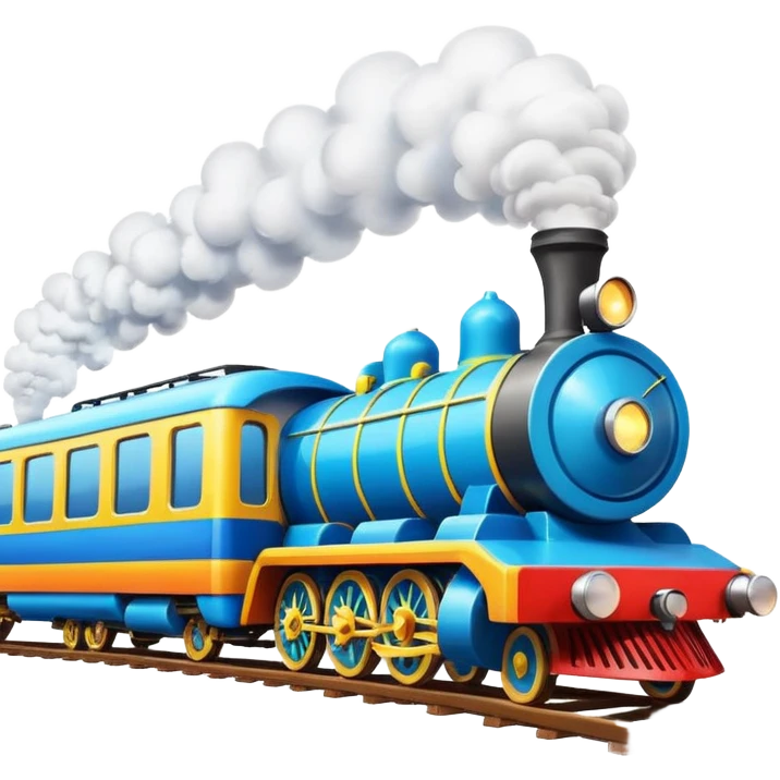 Make a train race emoji