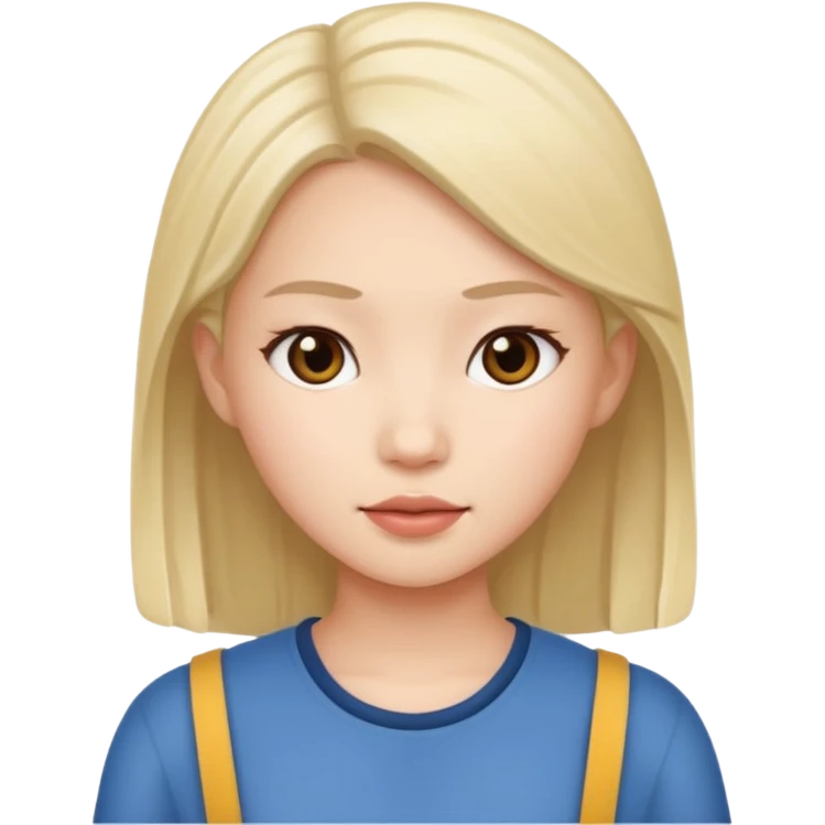 Mixed Asian white girl  emoji