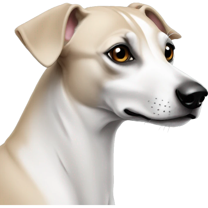 Back whippet sitting emoji